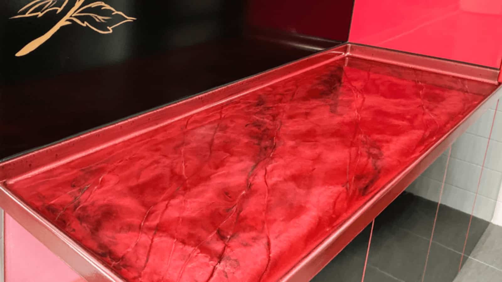 Red Marble Countertop