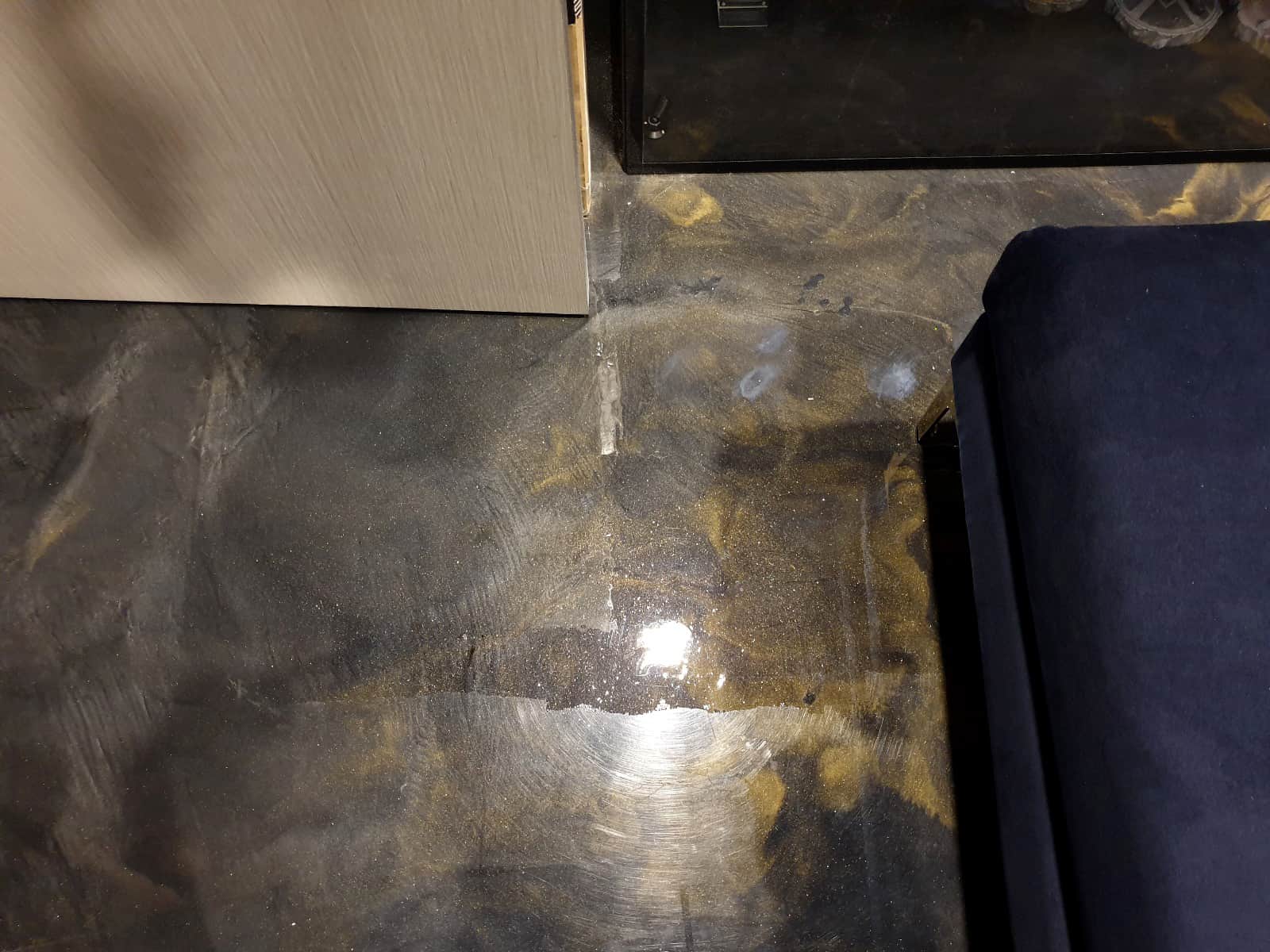 uneven epoxy floor