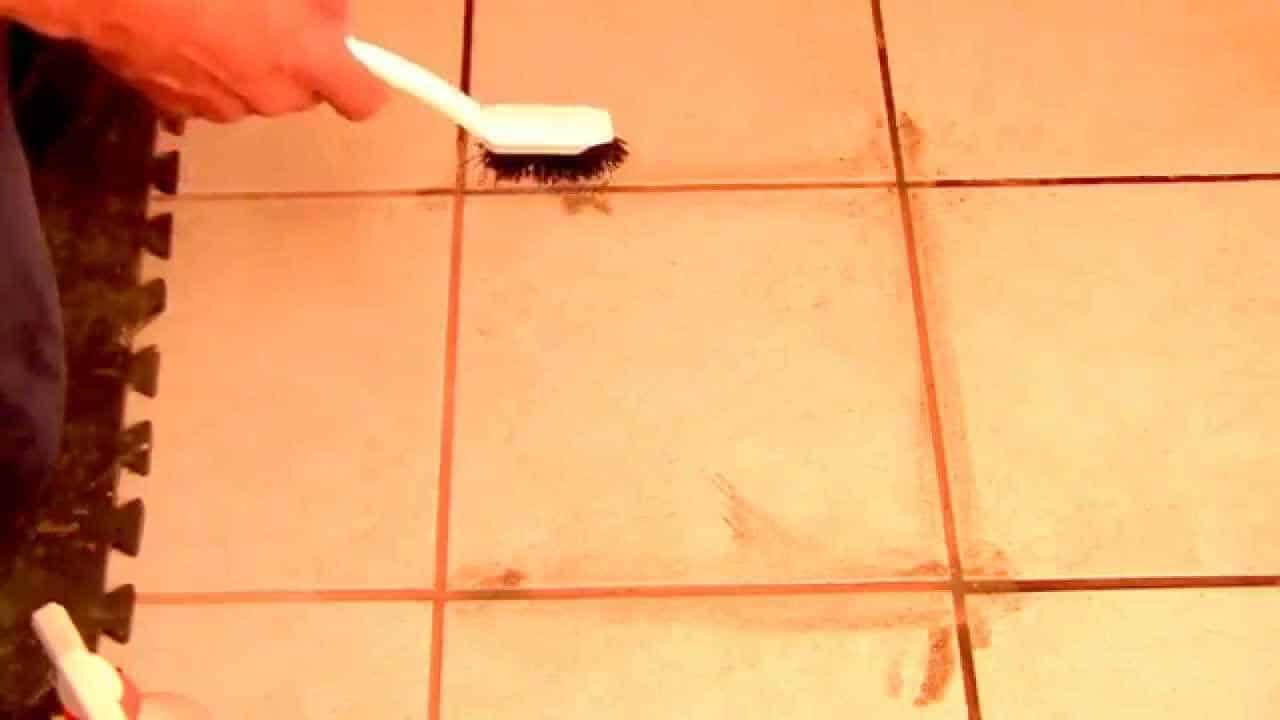 grout stains bathroom tiles