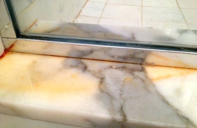 marble floor water damage